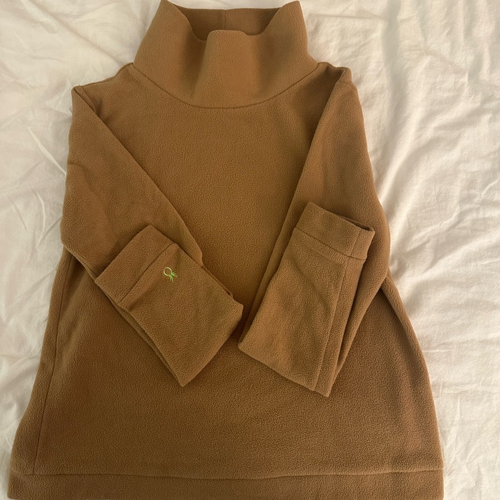 Dudley Stephens Tan Turtleneck Sweater